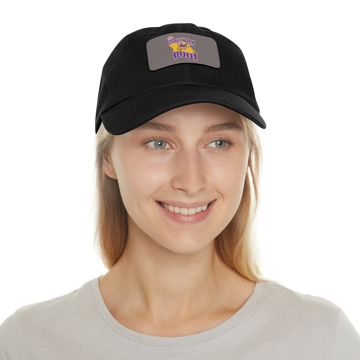 Dad Hat with Leather Patch – Geauxldenboot